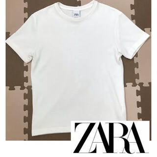 ザラ(ZARA)のZARA カットソー Tシャツ 白(Tシャツ/カットソー(半袖/袖なし))