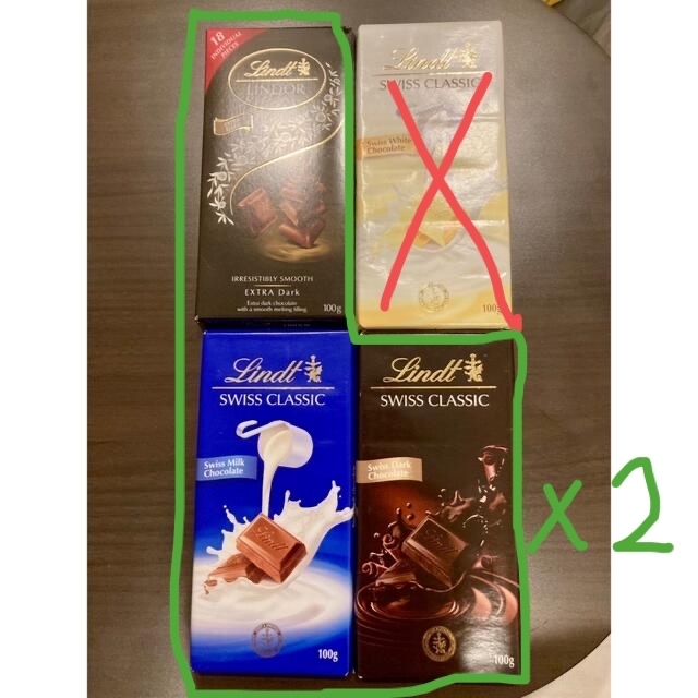 Lindt(リンツ)の【カオリン様専用】Lindt【リンツ】板チョコ(100g) 6枚セット 食品/飲料/酒の食品(菓子/デザート)の商品写真