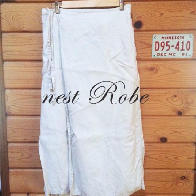 nest robe ネストローブ リネン 巻きキュロット パンツ