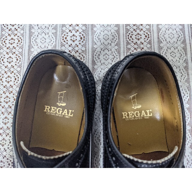 REGAL(リーガル)の【極美品】REGAL　リーガル　2589　ウイングチップ　ブラック メンズの靴/シューズ(ドレス/ビジネス)の商品写真
