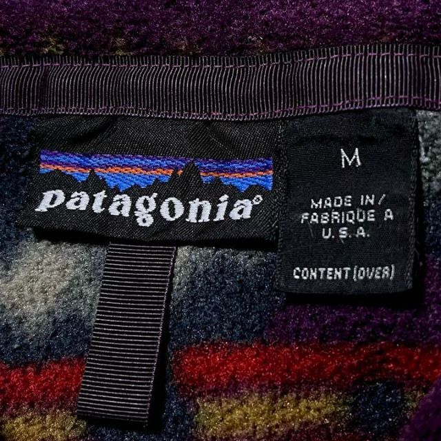 patagonia - 希少レア 雪なしタグ パタゴニア スナップT フリース 総柄 ...