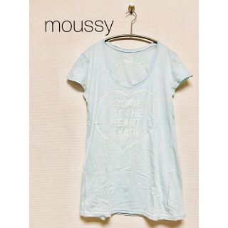 マウジー(moussy)のmoussy マウジー 水色 Tシャツ パステルカラー(Tシャツ(半袖/袖なし))