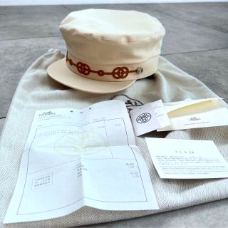 エルメス(Hermes)のHERMES エルメス キャスケット Cabourg Cliquetis cap(キャスケット)