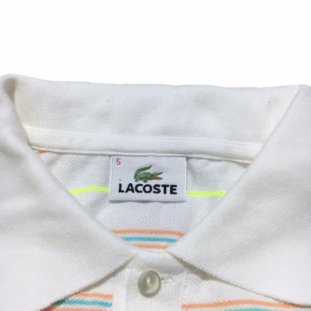 LACOSTE(ラコステ)のラコステ ボーダー ポロシャツ 日本製 メンズのトップス(ポロシャツ)の商品写真