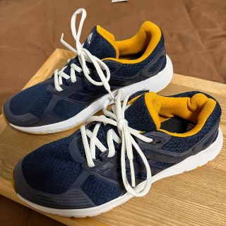 アディダス(adidas)のアディダス ランニングシューズ Duramo 8 カレッジネイビートレースブルー(スニーカー)