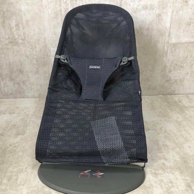 美品】ベビービョルン ブリスエアー メッシュバウンサー アンスラ