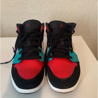 ナイキ(NIKE)のNIKE エアジョーダン 1 Mid キッズ 22cm(スニーカー)