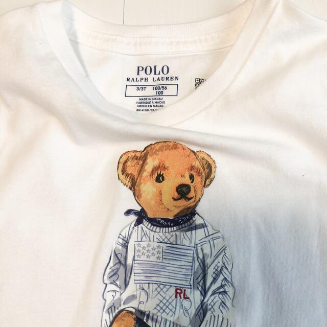 POLO RALPH LAUREN(ポロラルフローレン)の新作◇ラルフローレン ガールズ半袖Tシャツ ホワイト 3T/100 キッズ/ベビー/マタニティのキッズ服女の子用(90cm~)(Tシャツ/カットソー)の商品写真