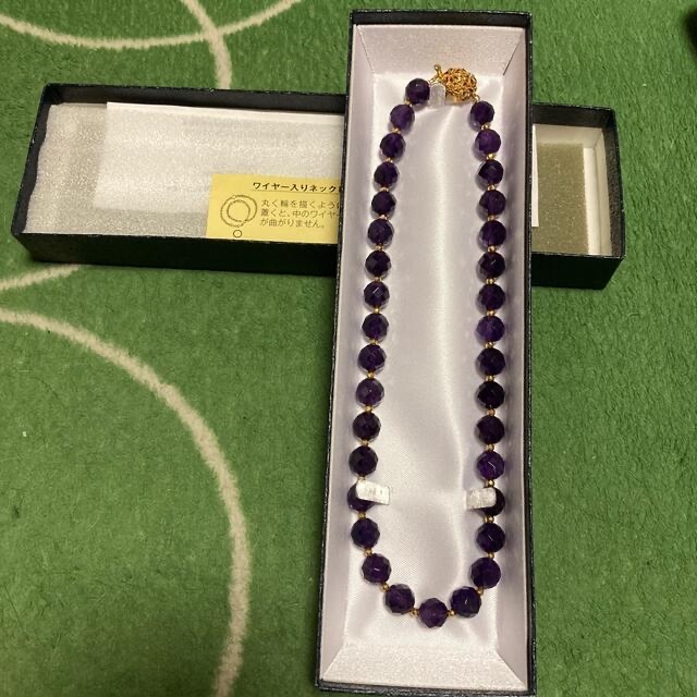アメジスト ネックレス 新品 - ネックレス