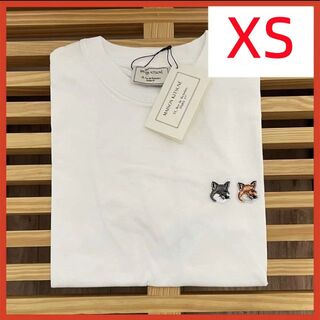 MAISON KITSUNE' - 新品メゾンキツネ　ダブルフォックス　白　ホワイト　半袖　Tシャツ　XS