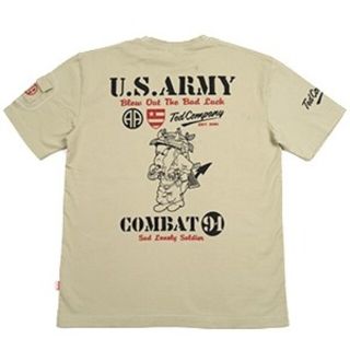 テッドマン(TEDMAN)のテッドマン/Tシャツ/ベージュ/TDSS-549/エフ商会/カミナリモータース(Tシャツ/カットソー(半袖/袖なし))