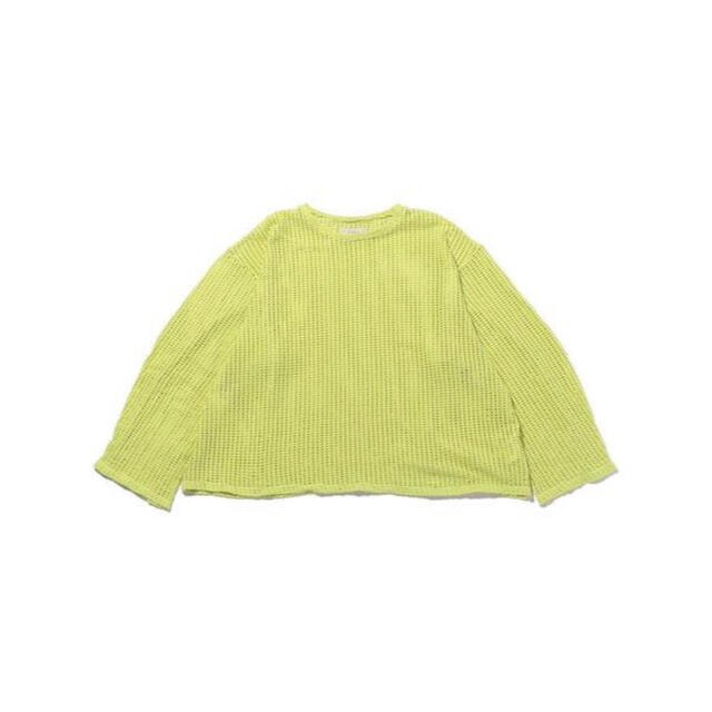 Jieda(ジエダ)のJieDa MESH L/S T-SHIRT YELLOW 2 メンズのトップス(Tシャツ/カットソー(七分/長袖))の商品写真