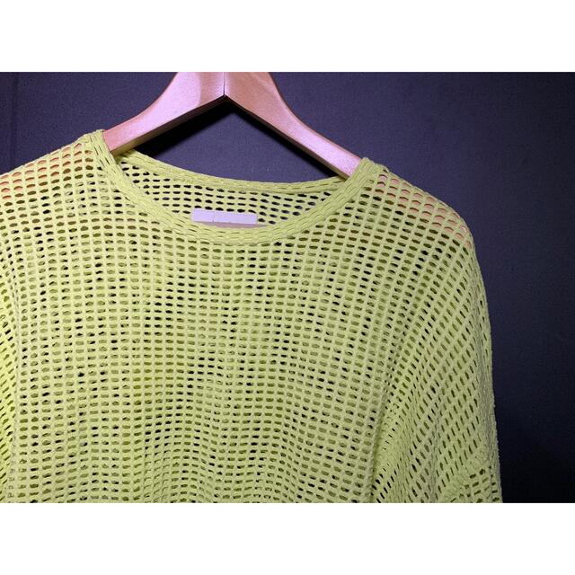 Jieda(ジエダ)のJieDa MESH L/S T-SHIRT YELLOW 2 メンズのトップス(Tシャツ/カットソー(七分/長袖))の商品写真