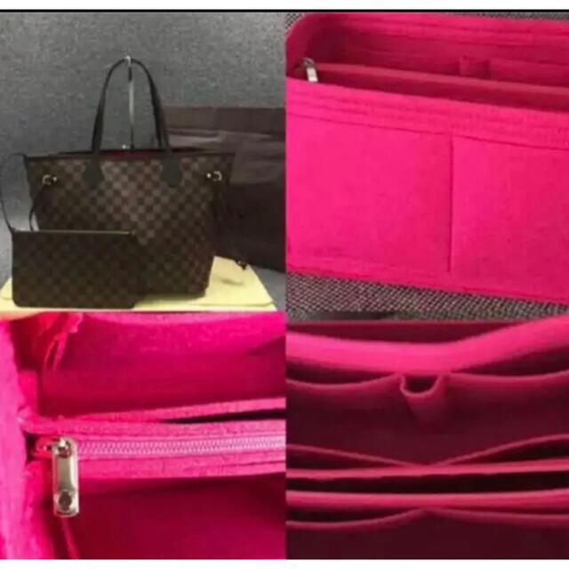 高級バッグインバッグ/ヴィトン ネヴァーフルPMピンク色 レディースのバッグ(トートバッグ)の商品写真