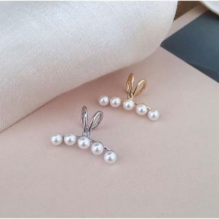 ete - 【新品】5連パールイヤーカフ ゴールド 2個セット 多部未華子