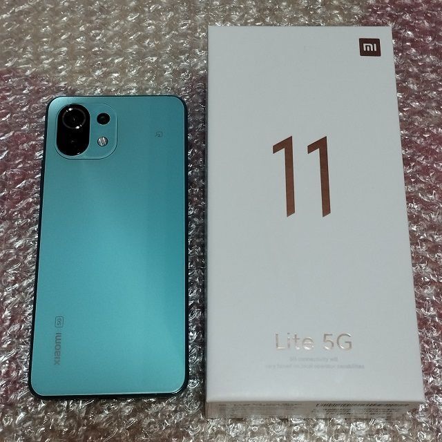 ⭐Xiaomi Mi 11 Lite 5G⭐ミントグリーン/ケース+フィルム付♪