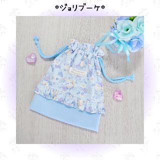 ♡ジョリブーケ 花柄 コップ袋 巾着♡(外出用品)