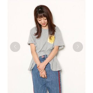 ロデオクラウンズ(RODEO CROWNS)の新品タグ付!ロデオクラウンズ バックリボンTシャツ ungrid.無印.ユニクロ(Tシャツ(半袖/袖なし))