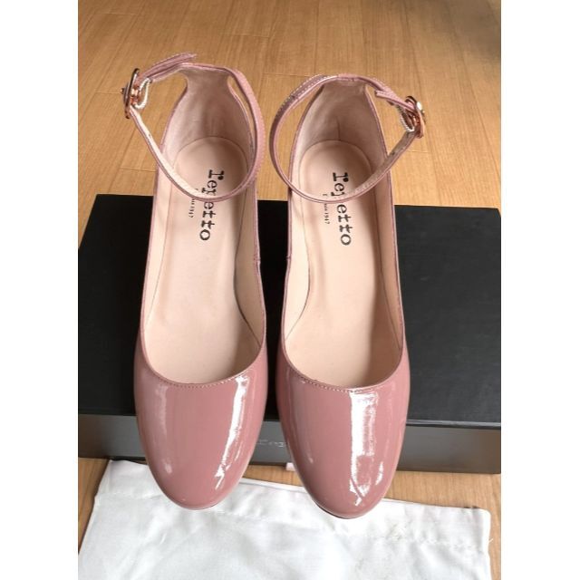 repetto(レペット)のレペット　ストラップ　パンプス　ピンク　1回のみ使用　美品　53,900円のお品 レディースの靴/シューズ(ハイヒール/パンプス)の商品写真