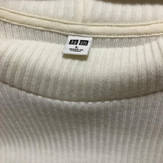 UNIQLO(ユニクロ)のUNIQLO#リブハイネックTシャツ レディースのトップス(カットソー(長袖/七分))の商品写真