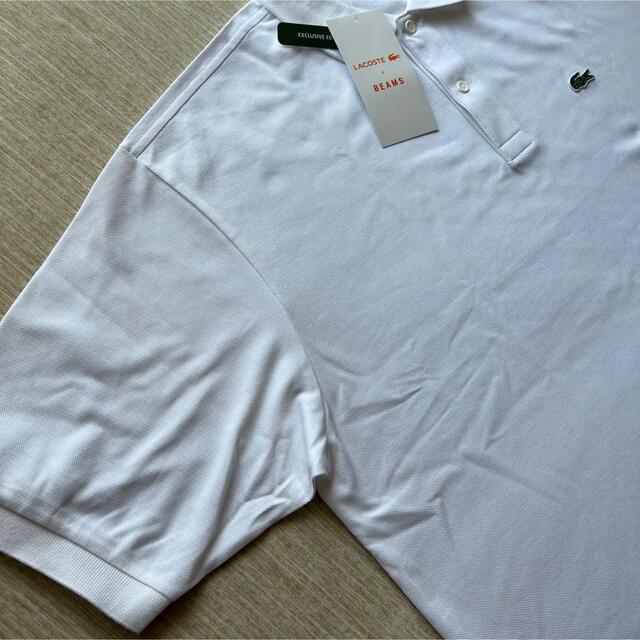 新品　Lacoste BEAMS 別注　コラボ　ポロシャツ　半袖　白　XL