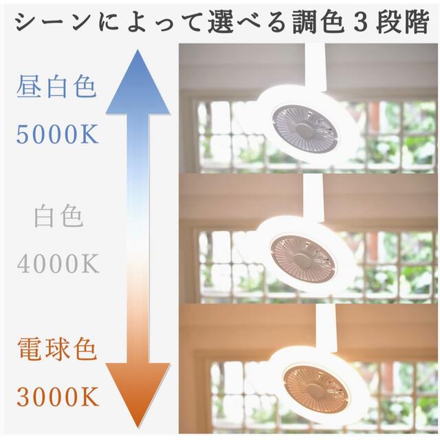 山善(ヤマゼン)の山善 導光板 FAN付き LEDミニライト 調色/調光タイプ DFLC-60VE インテリア/住まい/日用品のライト/照明/LED(天井照明)の商品写真