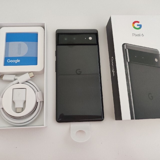 Google Pixel6 128GB Stormy Black simフリースマートフォン本体