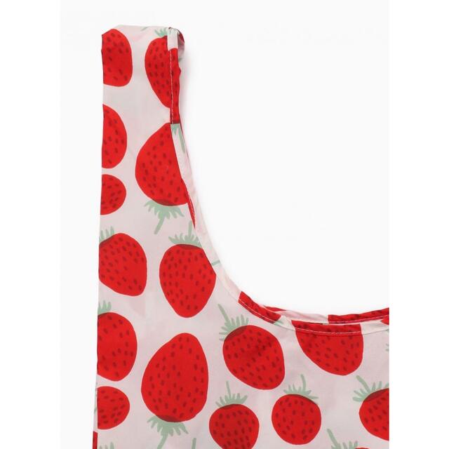 marimekko(マリメッコ)のmarimekko マリメッコ　マンシッカ スマートバッグ　イチゴ柄　エコバッグ レディースのバッグ(エコバッグ)の商品写真