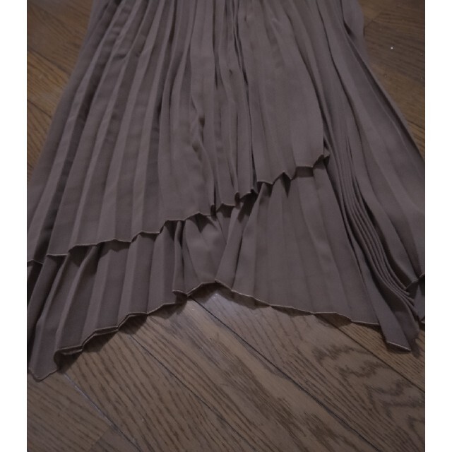 しまむら(シマムラ)のしまむら プリーツロングスカート ブラウン M！！ レディースのスカート(ロングスカート)の商品写真