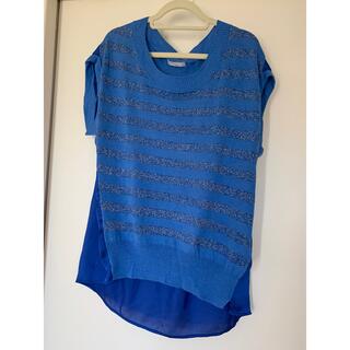 オペークドットクリップ(OPAQUE.CLIP)のブルーのトップス(Tシャツ(半袖/袖なし))