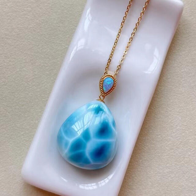 ⭐︎【天然】ラリマー ペンダントトップ k18 9.8g | eloit.com
