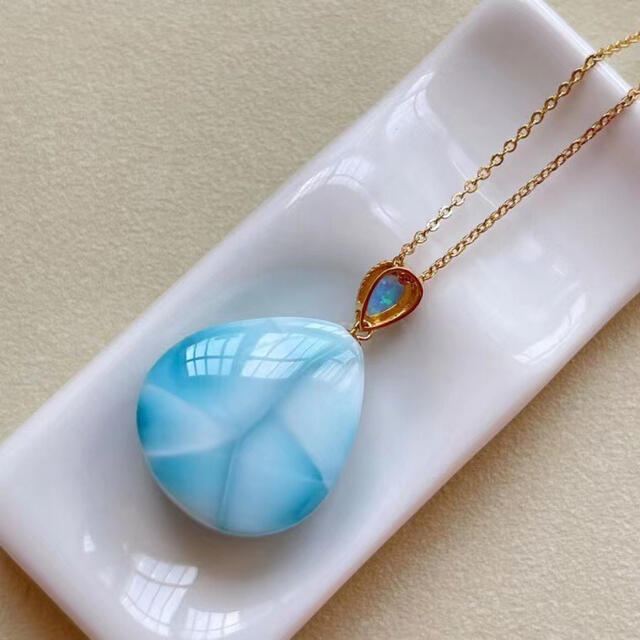 ⭐︎【天然】ラリマー ペンダントトップ k18 9.8g | eloit.com