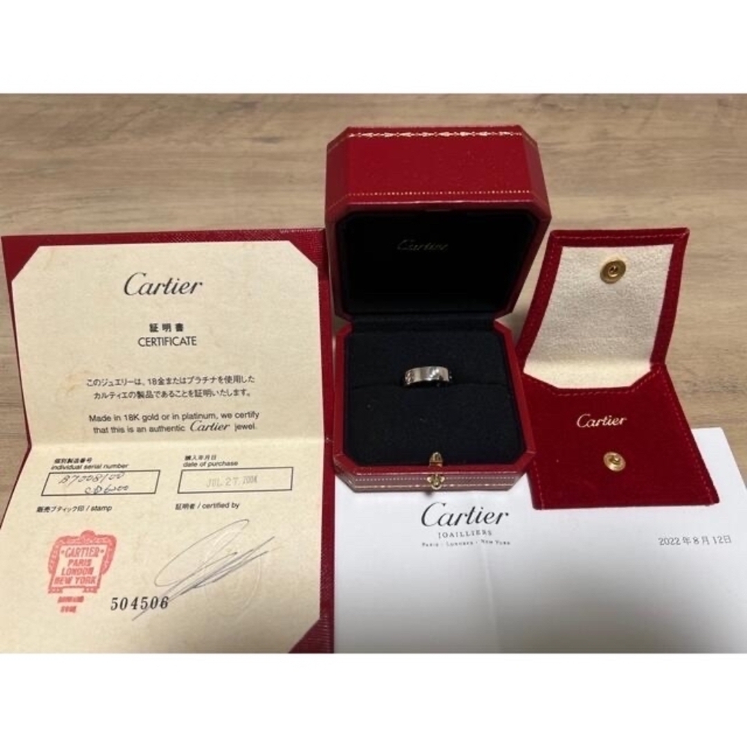 Cartier(カルティエ)のカルティエ　ラブリング　ダイヤ3個 レディースのアクセサリー(リング(指輪))の商品写真