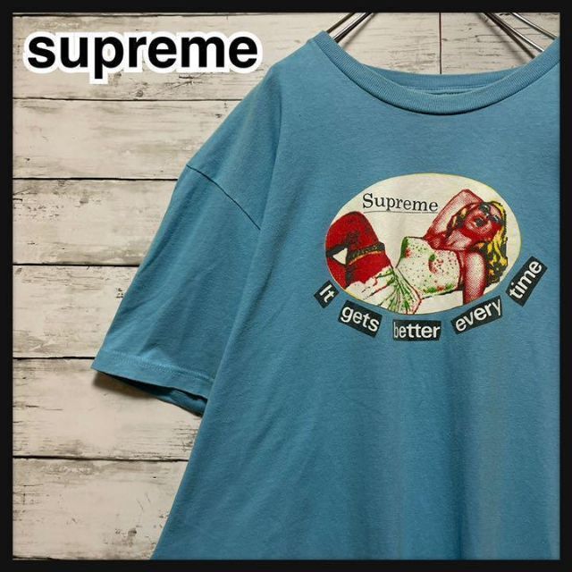 【極美品】シュプリーム supreme 即完売モデル 希少デザイン 半袖Tシャツ