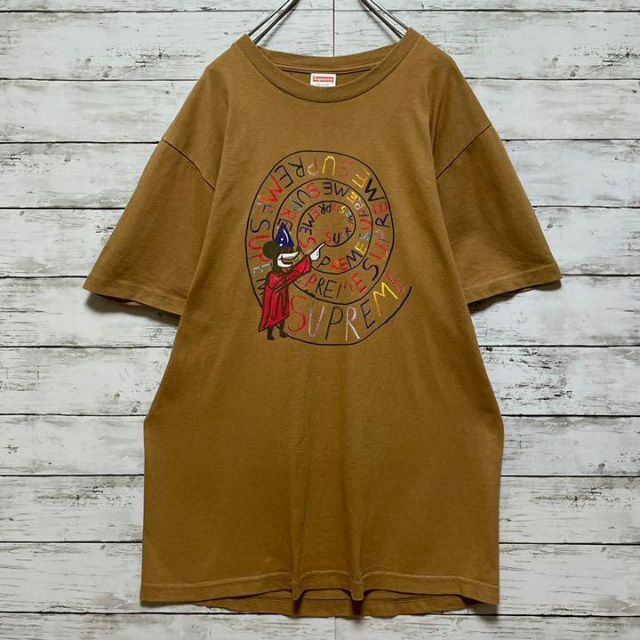 【即完売モデル】シュプリーム☆ビッグロゴ　希少カラー最高デザイン半袖Tシャツ