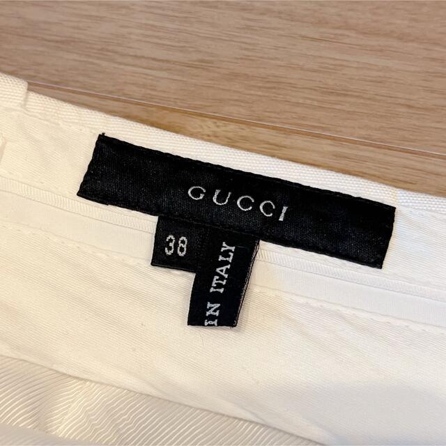 Gucci(グッチ)の美品　GUCCI グッチ　美シルエット　タイトスカート　綿　シンプル　Sサイズ レディースのスカート(ひざ丈スカート)の商品写真