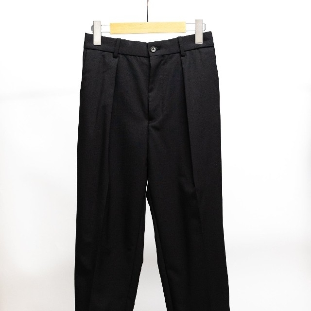 MARKAWARE FRONT PLEATS PEGTOP ブラック 当社の 64.0%OFF
