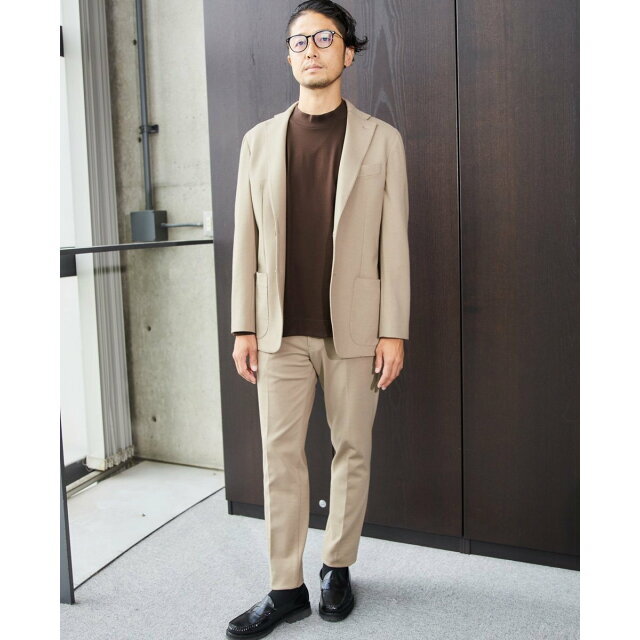 MEN'S MELROSE(メンズメルローズ)の【ベージュ】プレミアムポンチコンフォートセットアップスラックス その他のその他(その他)の商品写真