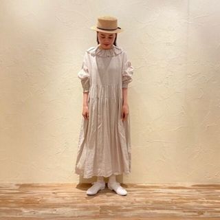 ネストローブ(nest Robe)のネストローブ♡リネンサフィランワンピース(ロングワンピース/マキシワンピース)