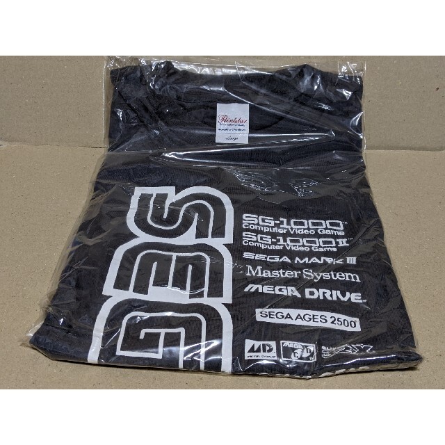 SEGA(セガ)のセガエイジス2500 DXパック同梱 Tシャツ（ダークグレー）Lサイズ エンタメ/ホビーのコレクション(ノベルティグッズ)の商品写真