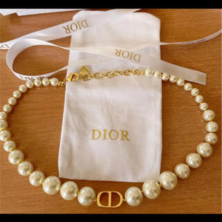 Dior - Dior ディオール パールチョーカー ネックレス ホワイト レジン