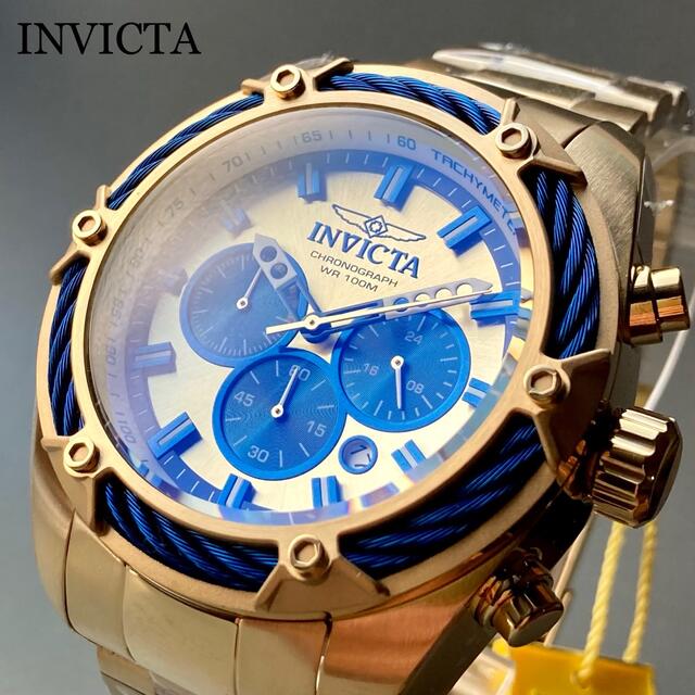 INVICTA(インビクタ)の【新品】インビクタ ボルト 腕時計 メンズ クォーツ クロノグラフ カレンダー メンズの時計(腕時計(アナログ))の商品写真