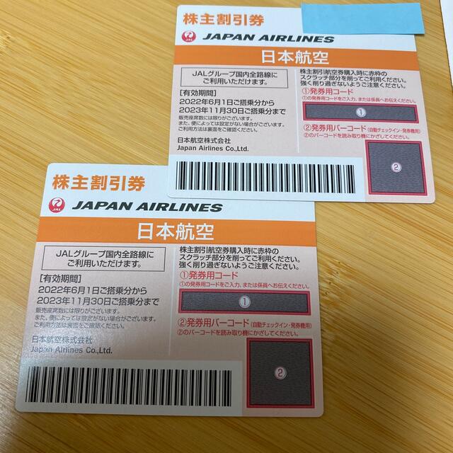 JAL 株主優待 2枚【値下げしました】