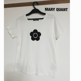 マリークワント(MARY QUANT)の1日限定値下げ中 美品 マリークワント　2way トップス　ロゴ  M(Tシャツ(半袖/袖なし))