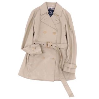 バーバリー(BURBERRY)のバーバリー ロンドン コート トレンチコート エコレザー レディース 裏チェック(ブルゾン)