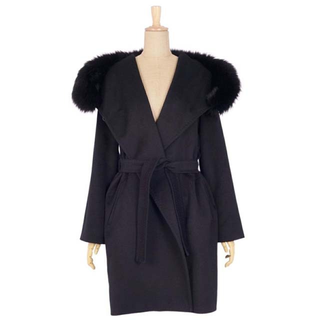 Max Mara - マックスマーラ コート ウール ラクーンファー Max Mara - マックスマーラ コート ウール ラクーンファー