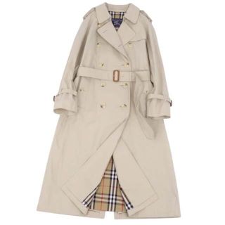 バーバリー(BURBERRY)のバーバリー コート 英国製 トレンチコート 裏チェック 綿100％ レディース(ブルゾン)