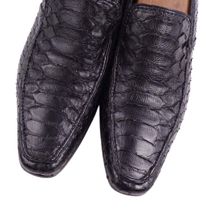 SAINT LAURENT - イヴサンローラン ローファー パイソンレザー SAINT LAURENT - イヴサンローラン ローファー パイソンレザー