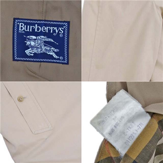 BURBERRY(バーバリー)のバーバリー コート ステンカラーコート メンズ コットン 裏チェック アウター メンズのジャケット/アウター(ステンカラーコート)の商品写真