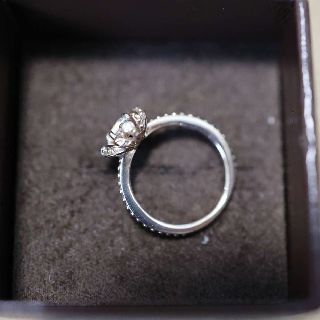 正規品 agete K10 リング ダイヤモンド トパーズ  ピンキーリング レディースのアクセサリー(リング(指輪))の商品写真
